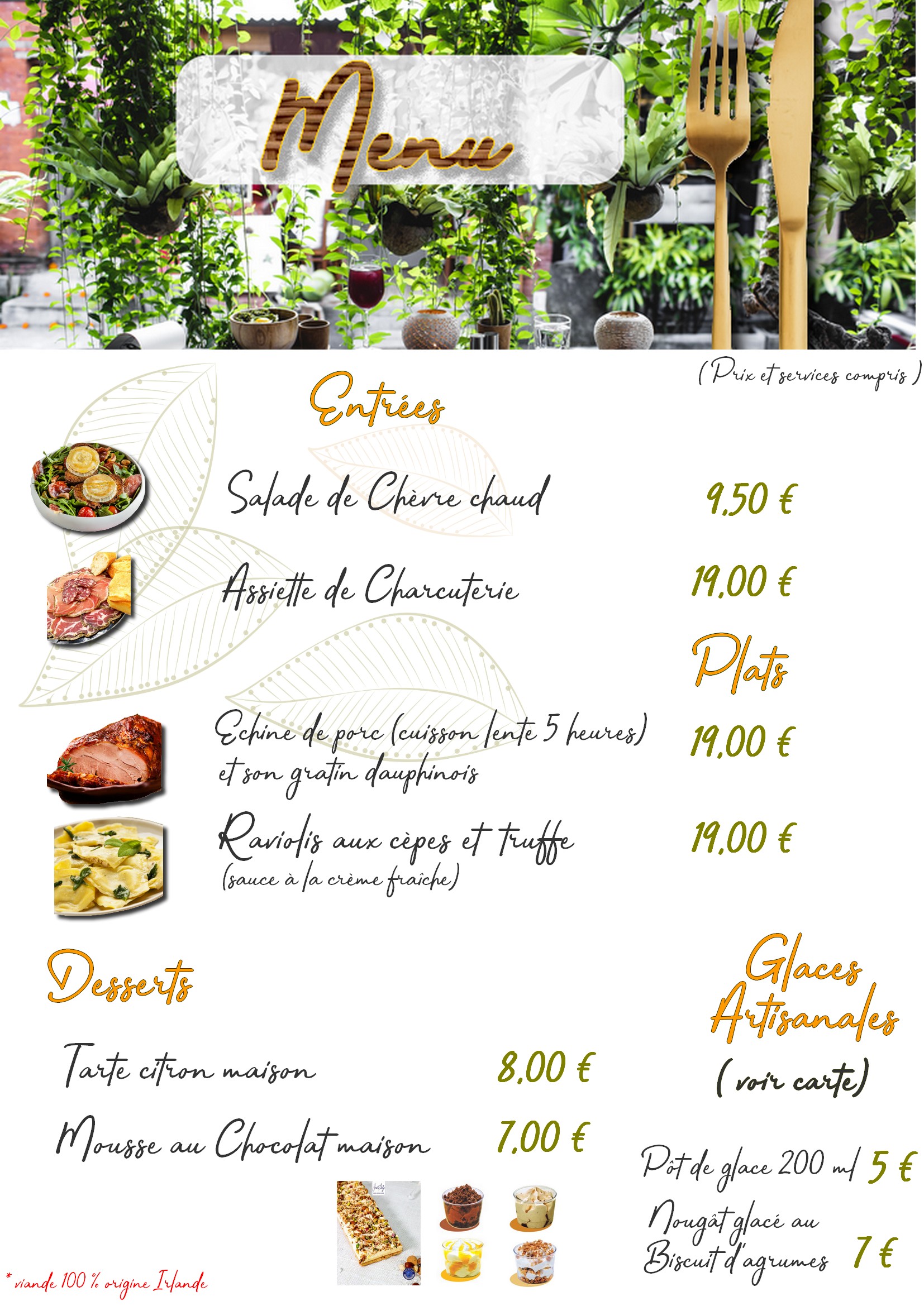 restaurant petite carte 2023 OLMUCCIO